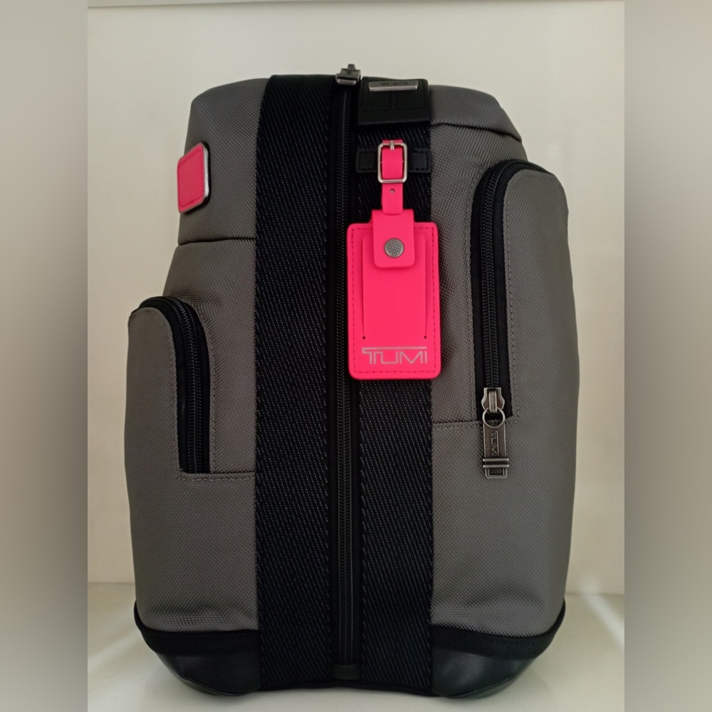 Brand New with Tag TUMI Higgins Sling Dark Gray Red